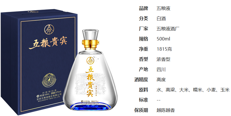 五糧貴賓藍晶酒怎么樣 五糧貴賓藍晶酒好喝嗎