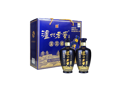 瀘州老窖藍(lán)花瓷頭曲52度濃香型白酒500ml