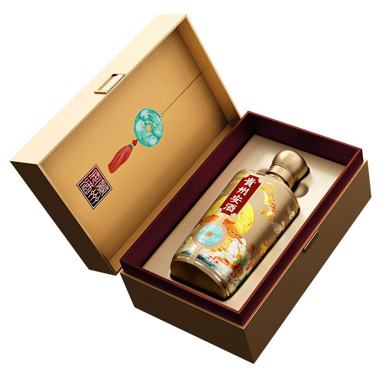 安酒兔年生肖53度醬香型白酒588ml