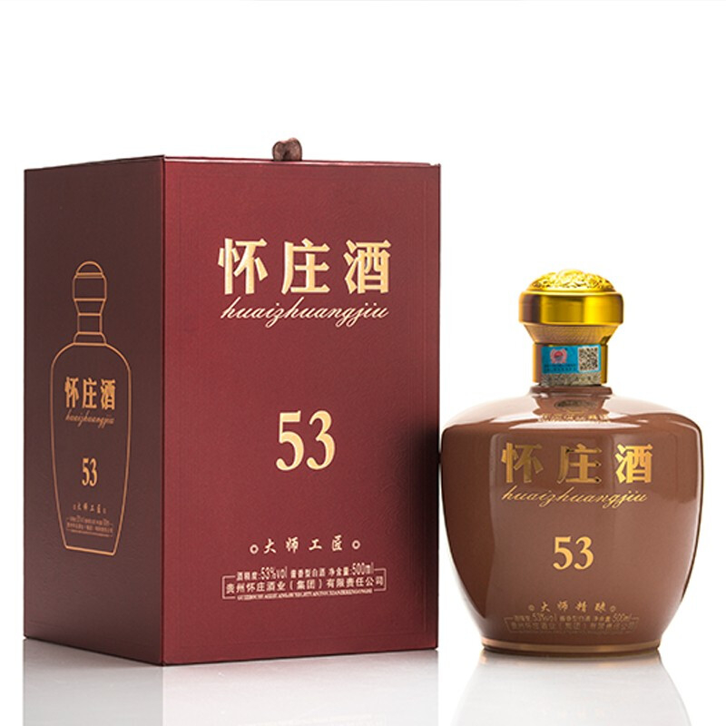 茅臺(tái)鎮(zhèn)懷莊53大師工匠53度醬香型500ml禮盒裝