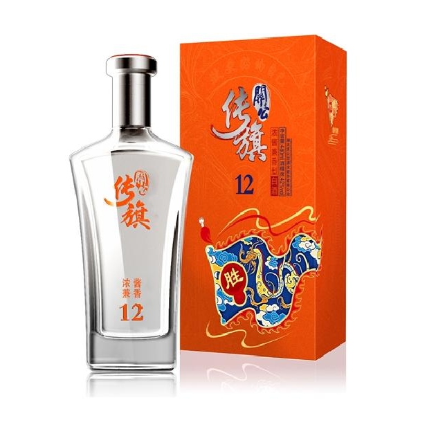 湖北稻花香酒42度關(guān)公傳旗12濃香型480ml單瓶裝