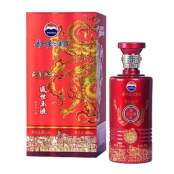 貴州茅臺(tái)集團(tuán)百年盛世玉液口感濃香型52度白酒500ml單瓶裝