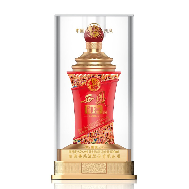 西鳳御窖酒尊悅52度濃香型500ml單瓶裝