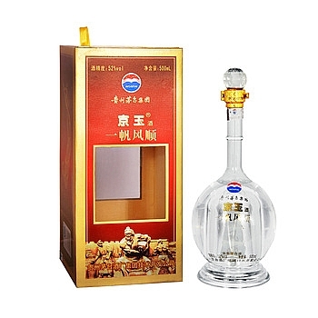 貴州茅臺集團京玉酒一帆風順工藝瓶口感濃香型52度白酒500ml單瓶裝