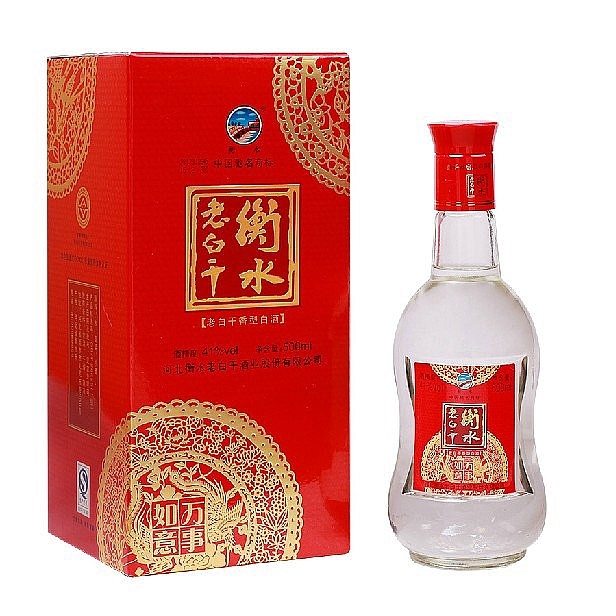 河北省衡水老白干萬事如意口感干香型41度白酒500ml單瓶裝
