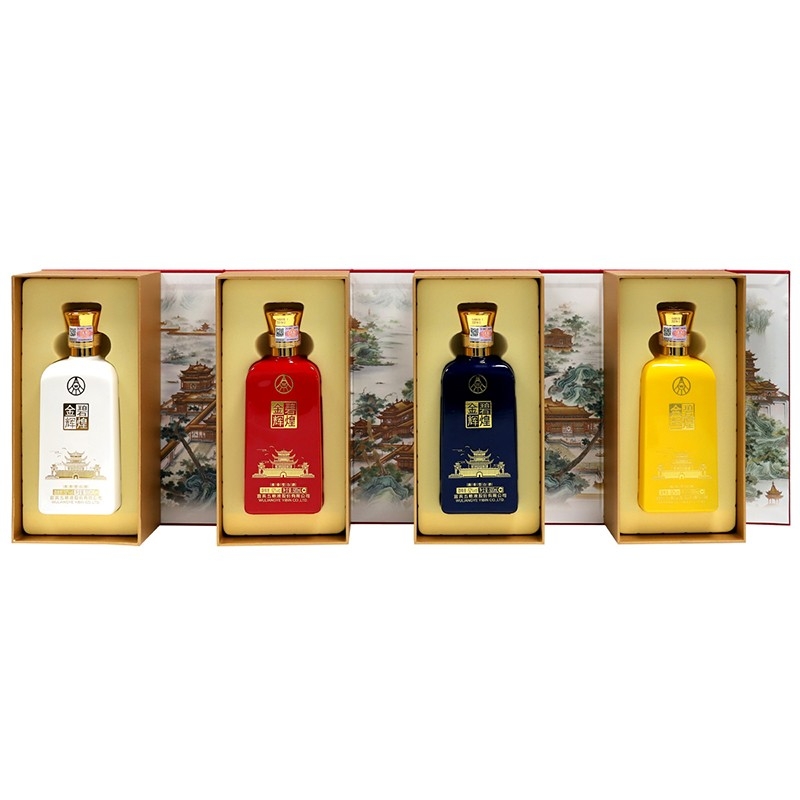 五糧液金碧輝煌四大名樓52度濃香型白酒500ml