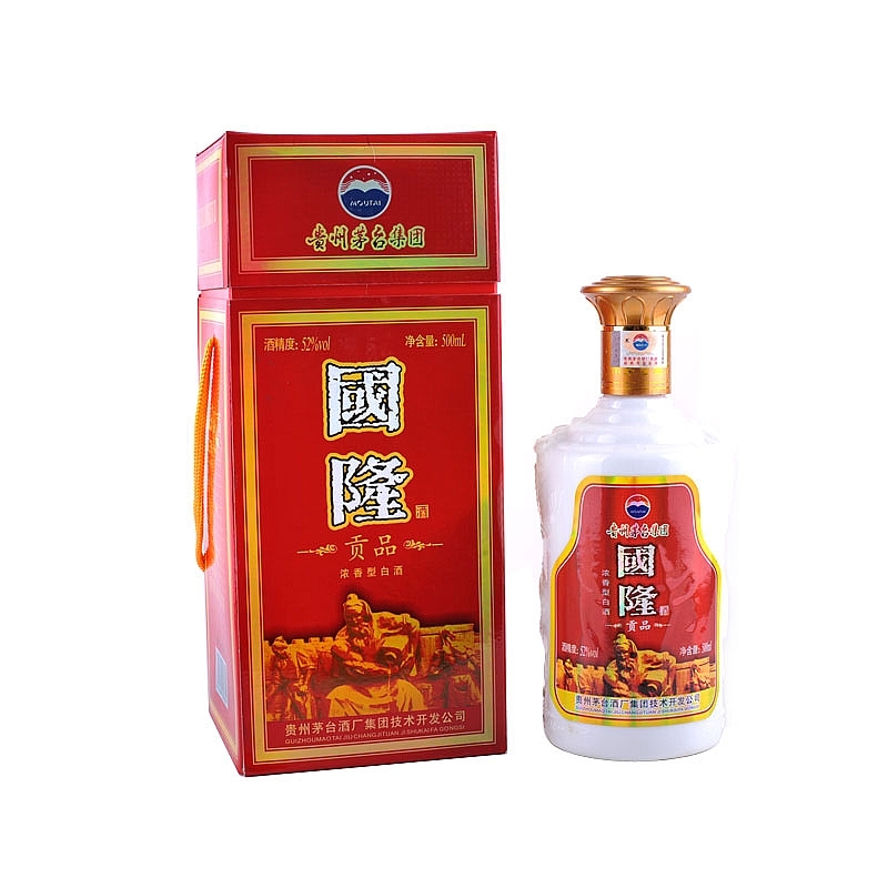 貴州茅臺集團(tuán)國隆酒貢品口感濃香型52度白酒500ml單瓶裝