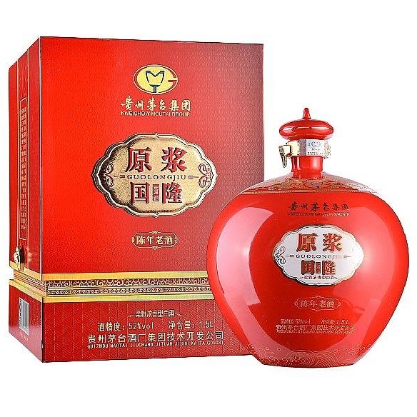 貴州茅臺集團(tuán)原漿國隆酒大壇口感濃香型52度白酒1500ml壇裝