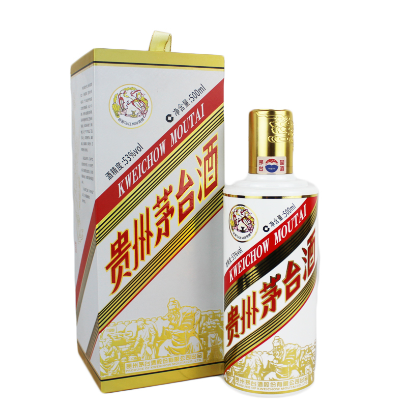 貴州茅臺集團(tuán)2018年飛天粵茅口感醬香型53度白酒500ml單瓶裝