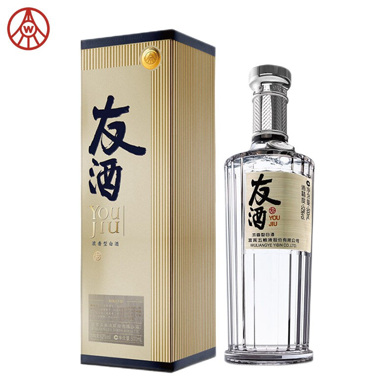 五糧液友酒友誼口感濃香型52度白酒500ml單瓶裝