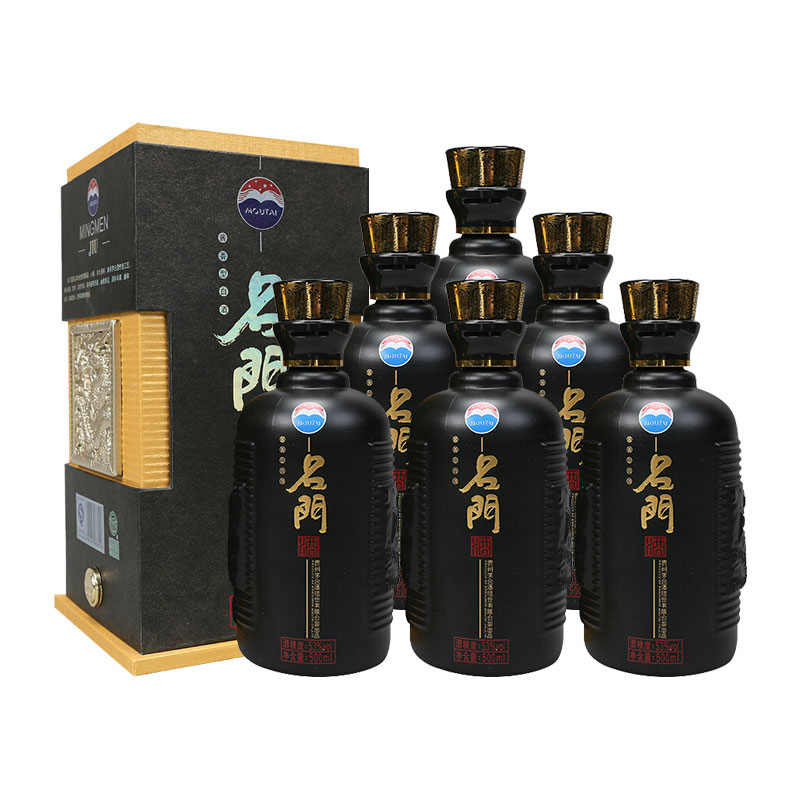 貴州茅臺集團名門酒黑色53度醬香型白酒500ml
