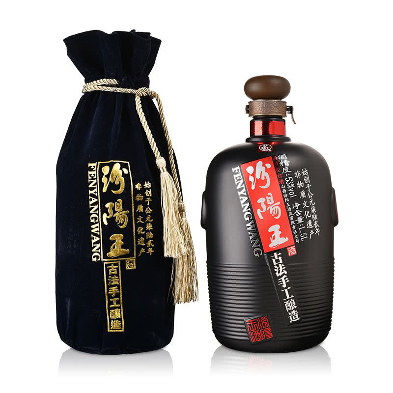 汾陽王53度古法手工釀造清香型1500ml大壇