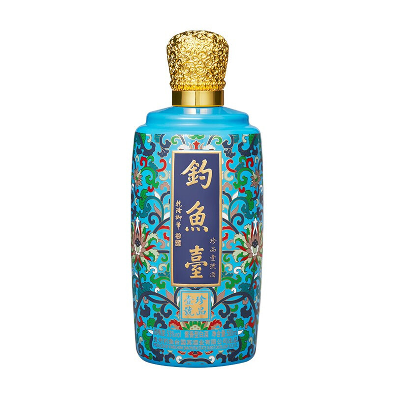 釣魚臺 琺瑯彩 53度白酒 500ml 單瓶裝