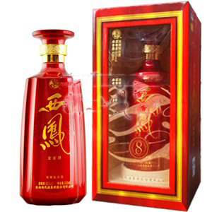 陜西如意西鳳金星酒8年口感濃香型50度白酒500ml單瓶裝