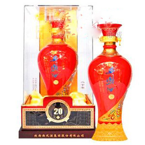 陜西西鳳御賜一品天子酒20年口感鳳香型45度白酒500ml單瓶裝
