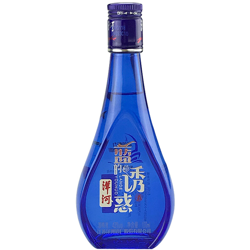 洋河藍的誘惑42度（藍色款）綿柔濃香型白酒100ml禮盒裝