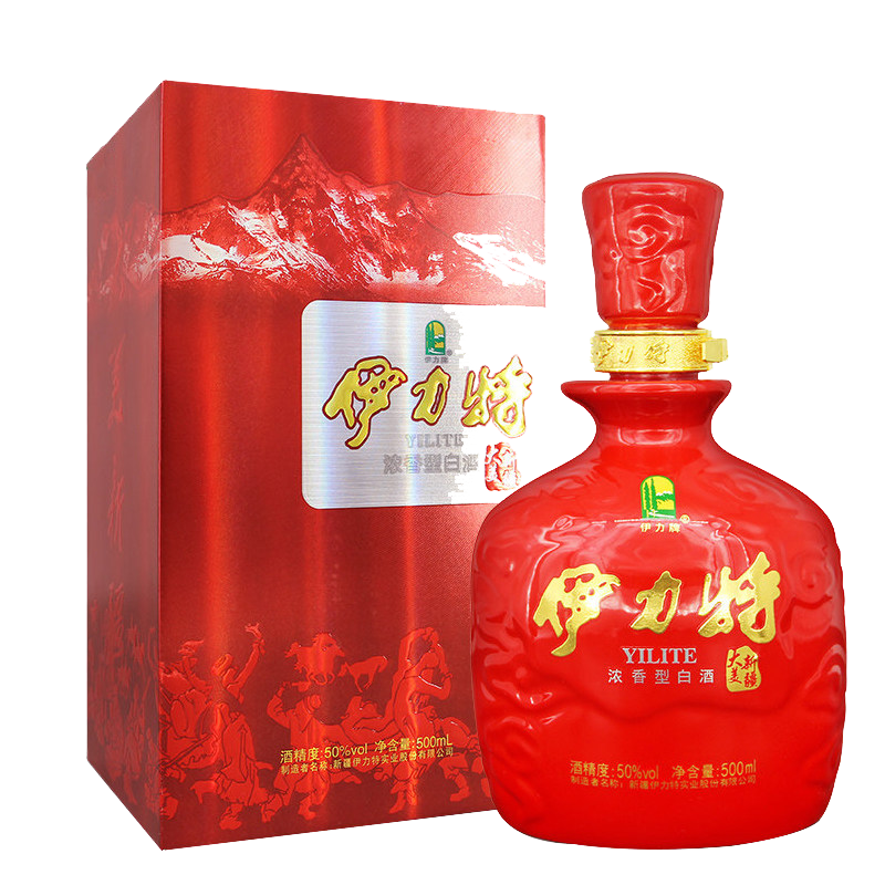新疆伊力特大美新疆50度濃香型500ml單瓶裝