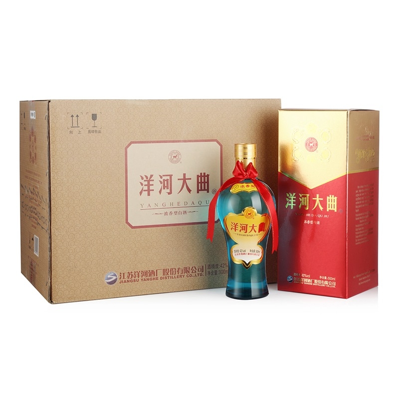 洋河大曲蓝瓷52度价格浓香型洋河大曲52度价格表查询-香烟网