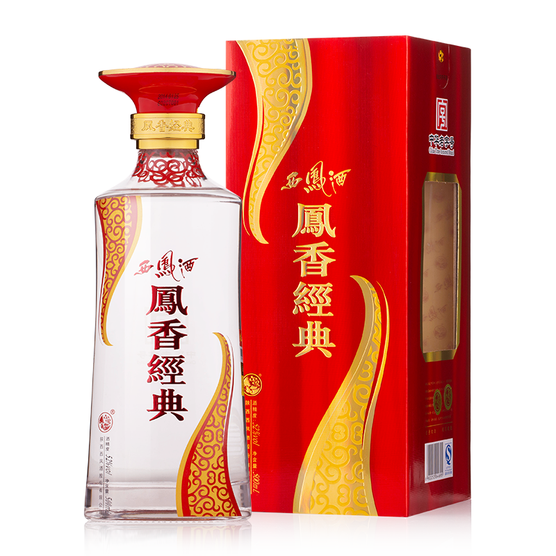 西鳳酒2014年產(chǎn)鳳香經(jīng)典標(biāo)版52度鳳香型500ml單瓶裝