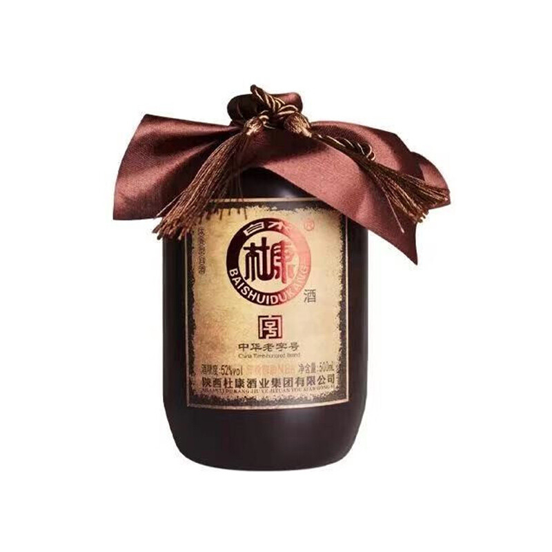 陜西白水杜康年份封壇N88口感濃香型52度白酒500ml單瓶裝