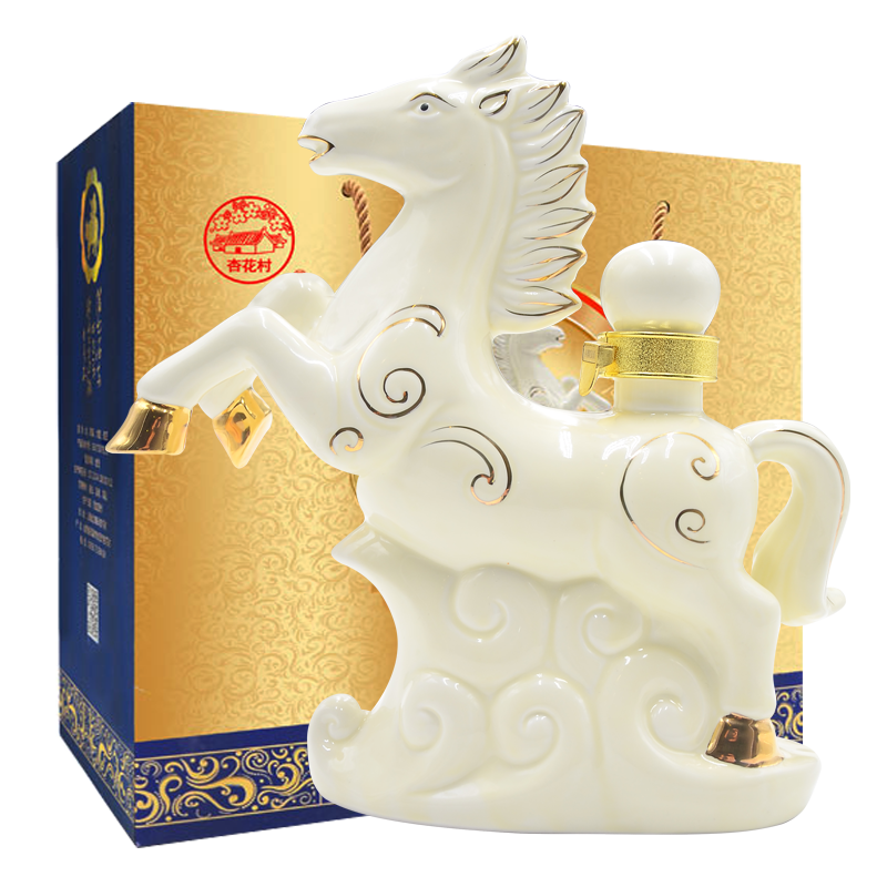 汾酒集團馬到成功禮盒口感清香型53度白酒600一瓶裝