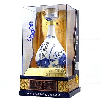 陕西西凤酒青花传奇口感凤香型45度白酒500ml单瓶装