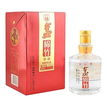 四川劍南春酒金綿竹特制口感濃香型52度白酒500ml單瓶裝