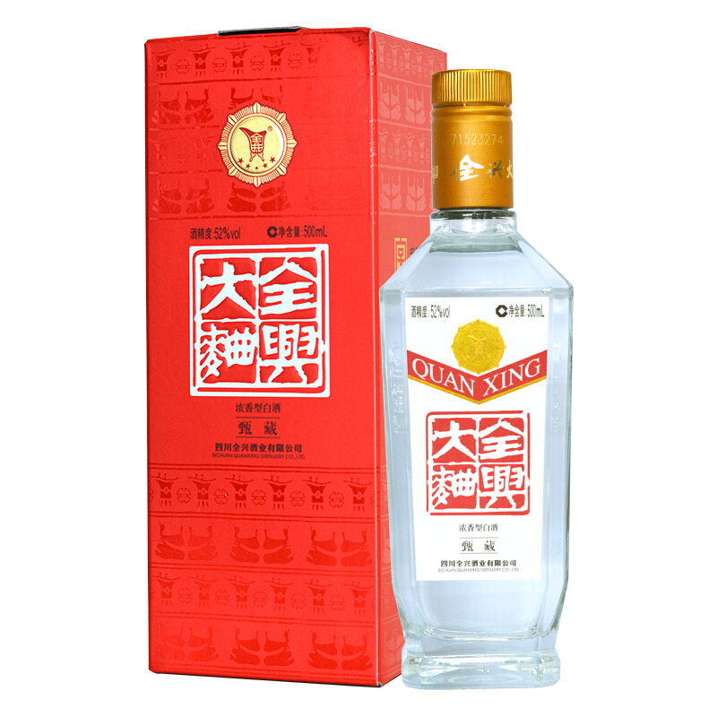 全興大曲甄藏52度濃香型500mL單瓶裝