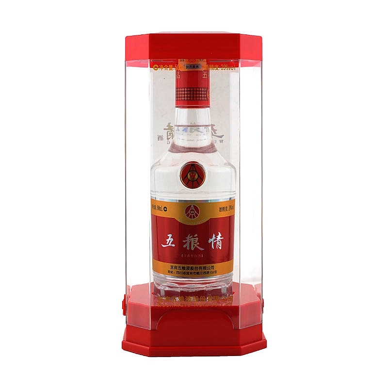 五糧液五糧情紅裝口感濃香型39度白酒500ml單瓶裝