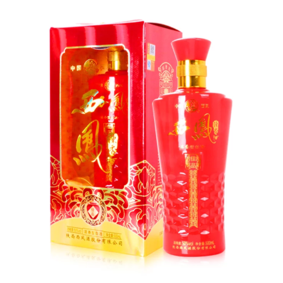 陜西西鳳陳酒佳品口感濃香型50度白酒500ml單瓶裝