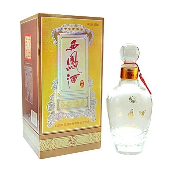 陜西西鳳酒珍品口感鳳香型45度白酒500ml單瓶裝