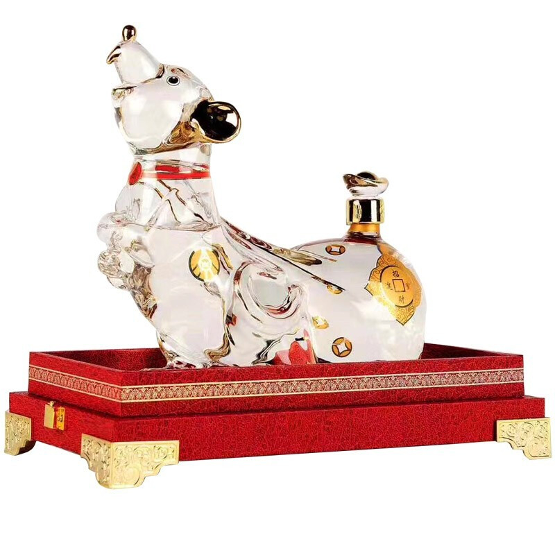 五糧液2020年十二生肖鼠年招財進寶紀念酒52度濃香型白酒750ml單瓶裝