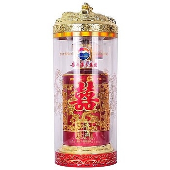 貴州茅臺集團仙家酒鴻福雙喜（紅罐）口感呢香型52度白酒500ml單瓶裝