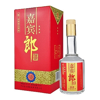 四川郎酒嘉賓郎三星口感濃香型50度白酒500ml單瓶裝
