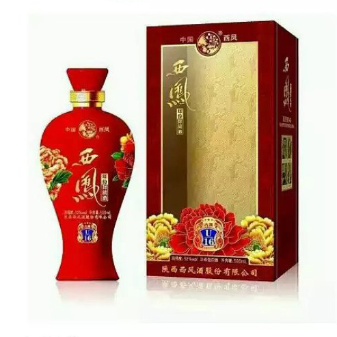 陜西西鳳古典年份封藏酒U16口感濃香型52度白酒500ml單瓶裝