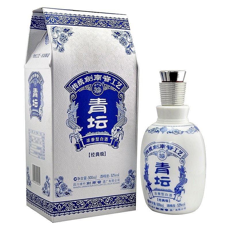 四川劍南春酒青壇經(jīng)典級口感濃香型52度白酒500ml單瓶裝