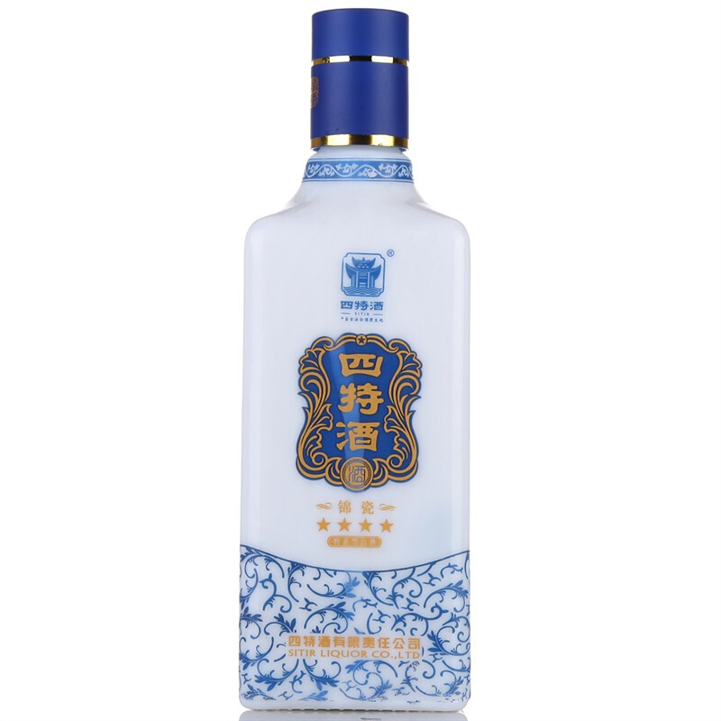 四特錦瓷四星 52度特香型白酒460ml