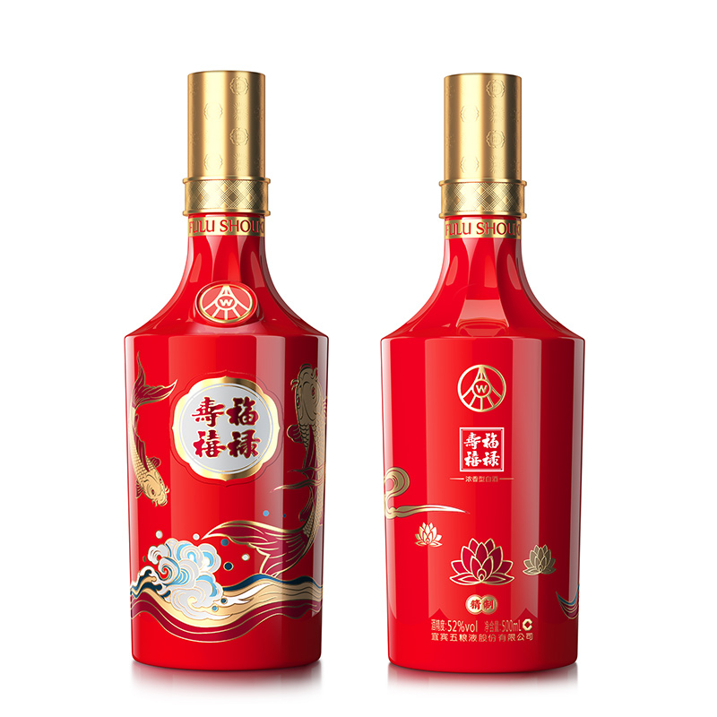 五粮液福禄寿禧精制52度浓香型白酒500ml价格图表-[口感评测]真假鉴别