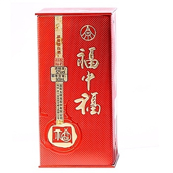 五糧液福中福祝君得?？诟袧庀阈?2度白酒500ml單瓶裝