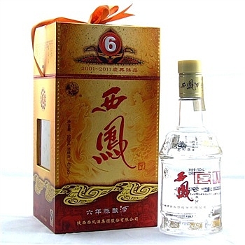陜西西鳳酒鳳香經(jīng)典6年陳釀口感鳳香型45度白酒500ml單瓶裝