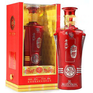 陜西西鳳御窖酒N20紅瓶口感濃香型52度白酒500ml單瓶裝