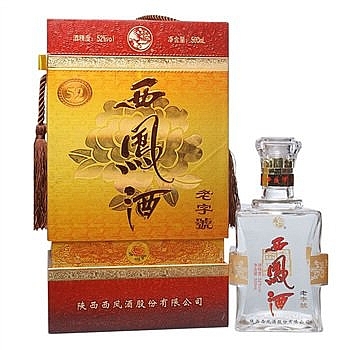 陜西西鳳酒鳳香經(jīng)典金芙蓉口感鳳香型52度白酒500ml單瓶裝