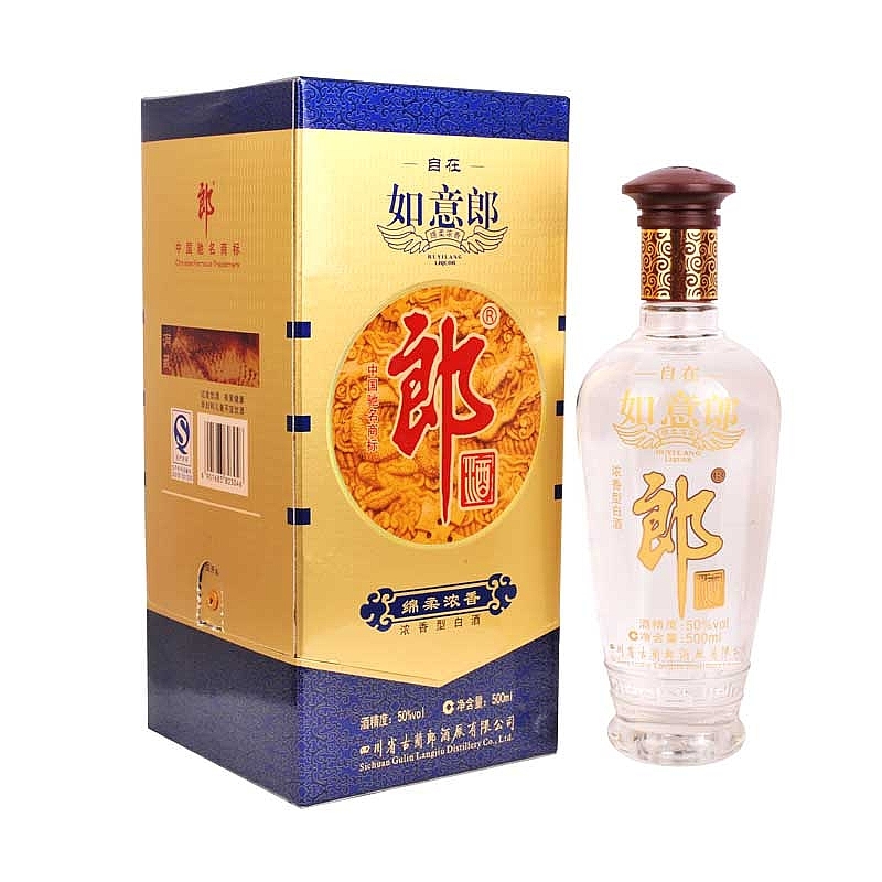 四川郎酒如意郎口感濃香型50度白酒500ml單瓶裝