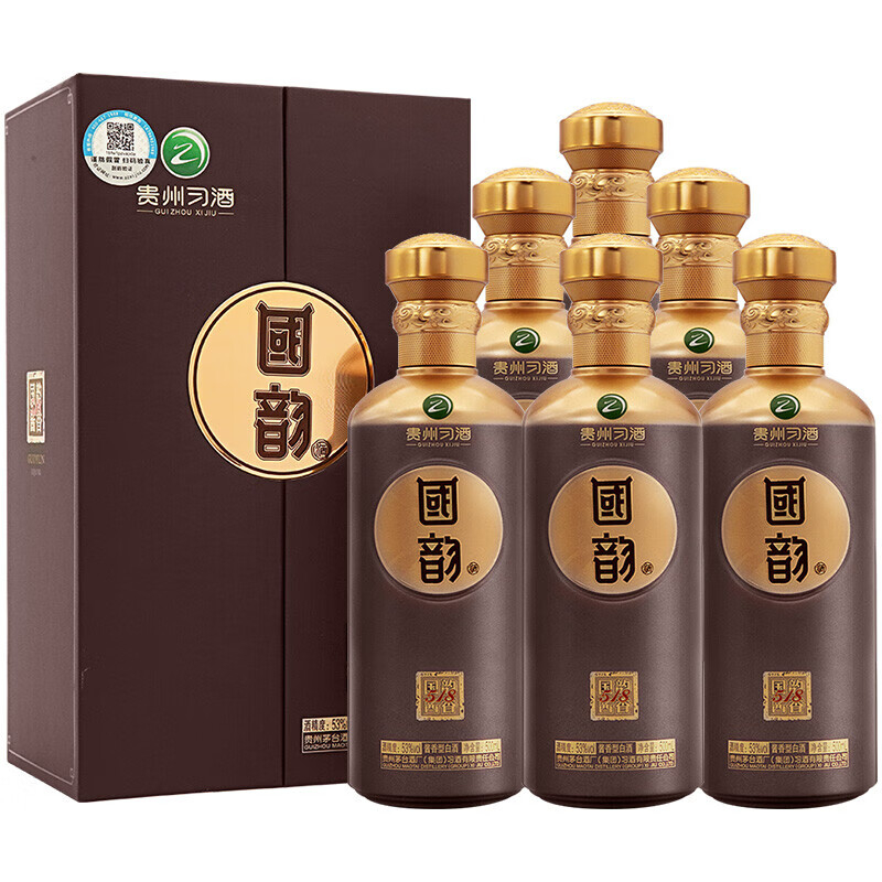 贵州习酒国韵518 53度酱香型白酒500ml价格图表-[口感评测]真假鉴别多少