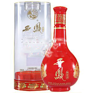 陜西西鳳御窖酒2號(hào)(圓筒紅瓶)口感濃香型52度白酒500ml單瓶裝