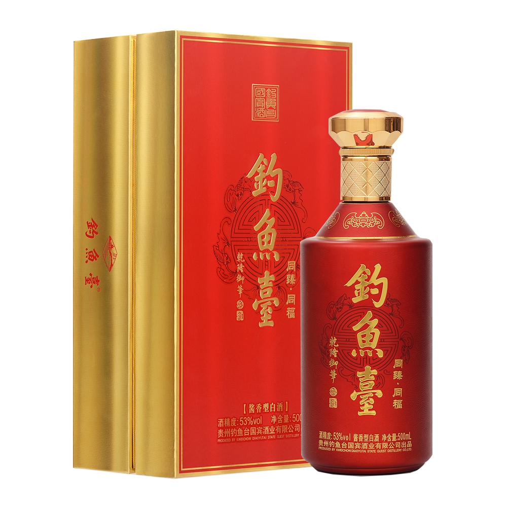 貴州釣魚臺(tái)同臻·同福酒53度醬香型500ml單瓶裝