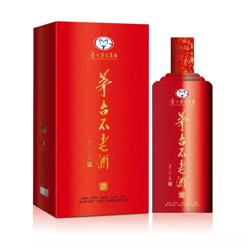 貴州茅臺集團(tuán)茅臺不老酒養(yǎng)-紅夏口感醬香型53度白酒500ml單瓶裝