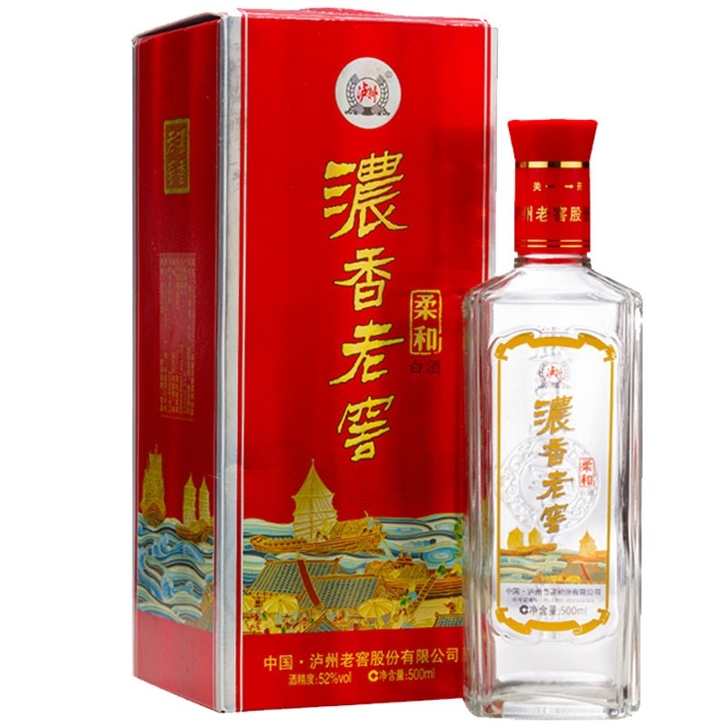 泸州老窖浓香老窖柔和52度浓香型白酒500ml*6价格图表-[口感评测]真假