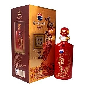 貴州茅臺(tái)集團(tuán)譽(yù)滿中華金鉆佳釀口感濃香型52度白酒500ml禮盒裝