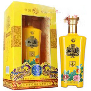 陜西西鳳酒鼎盛酒黃鼎口感濃香型52度白酒500ml單瓶裝